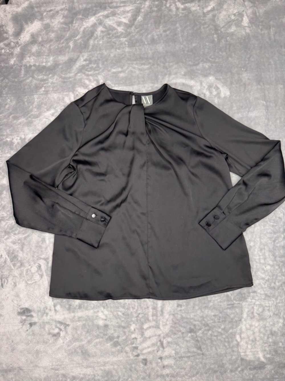 Worthington‎ Black Long Sleeved Blouse